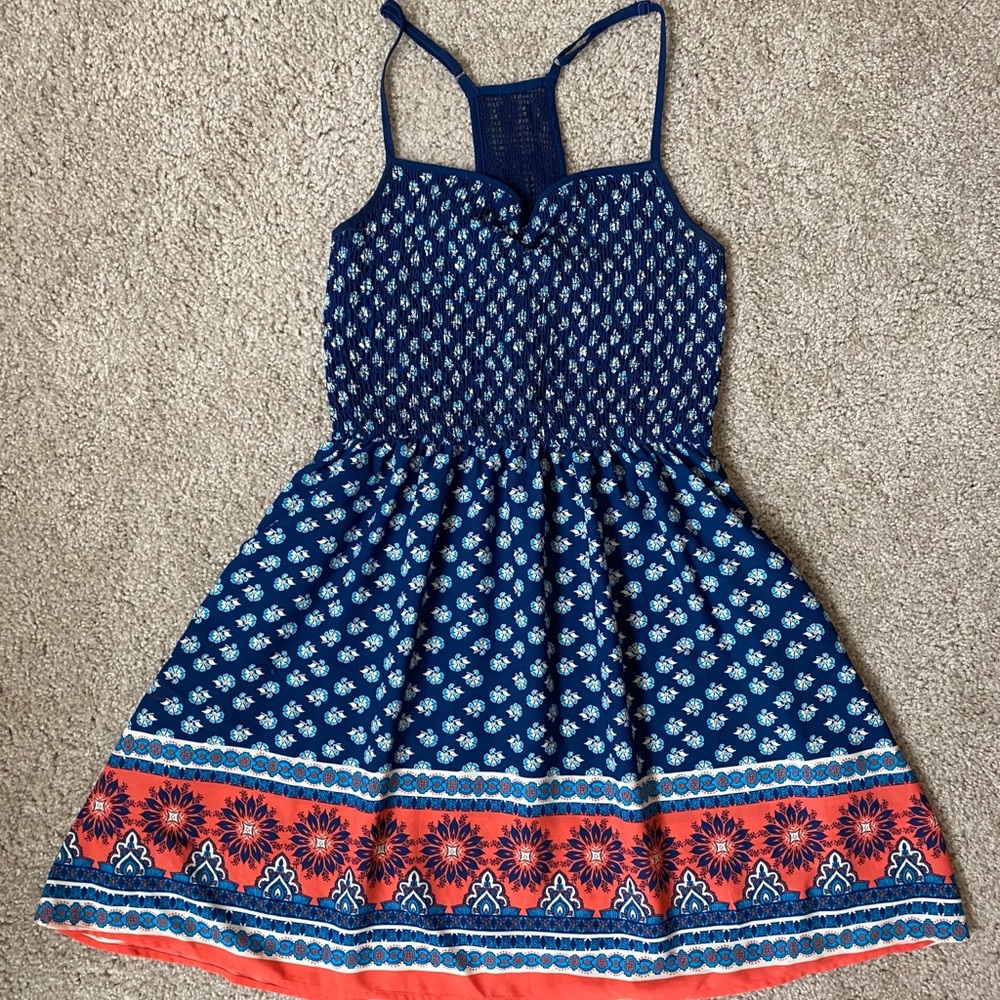 Blue and Orange Sundress